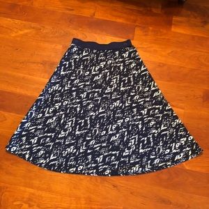 Navy & White Skirt